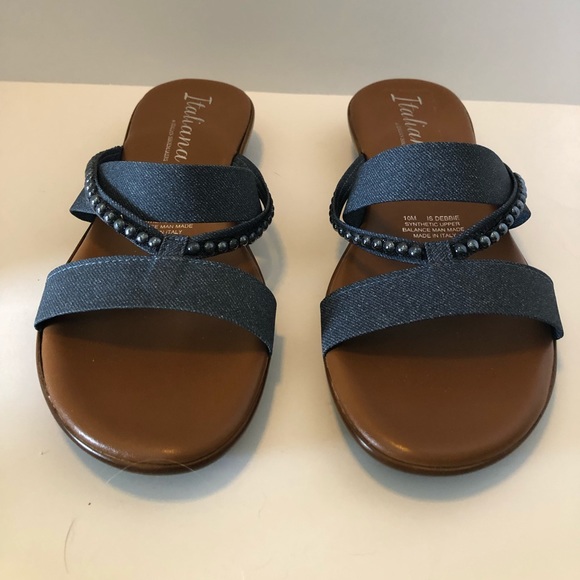 Italian Shoemakers Shoes - Italiana By Italian Shoemakers  beaded slides